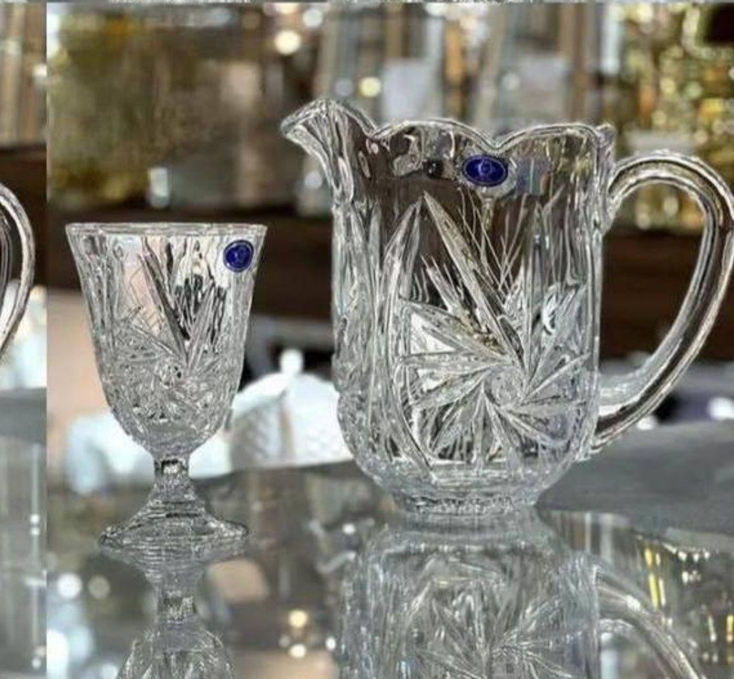 پخش عمده پارچ و گیلاس خورشیدی تراش دار