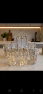 پخش عمده پارچ و لیوان ونا  لب طلا